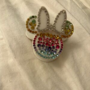 Disney BaubleBar Minnie Mouse bling ombré rainbow hair claw